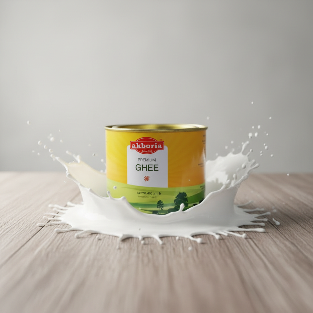 Akboria  Premium Ghee 400 gm Can  | আকবরিয়া প্রিমিয়াম ঘি ৪০০ গ্রাম ক্যান