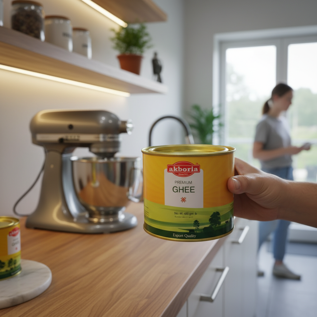 Akboria  Premium Ghee 400 gm Can  | আকবরিয়া প্রিমিয়াম ঘি ৪০০ গ্রাম ক্যান