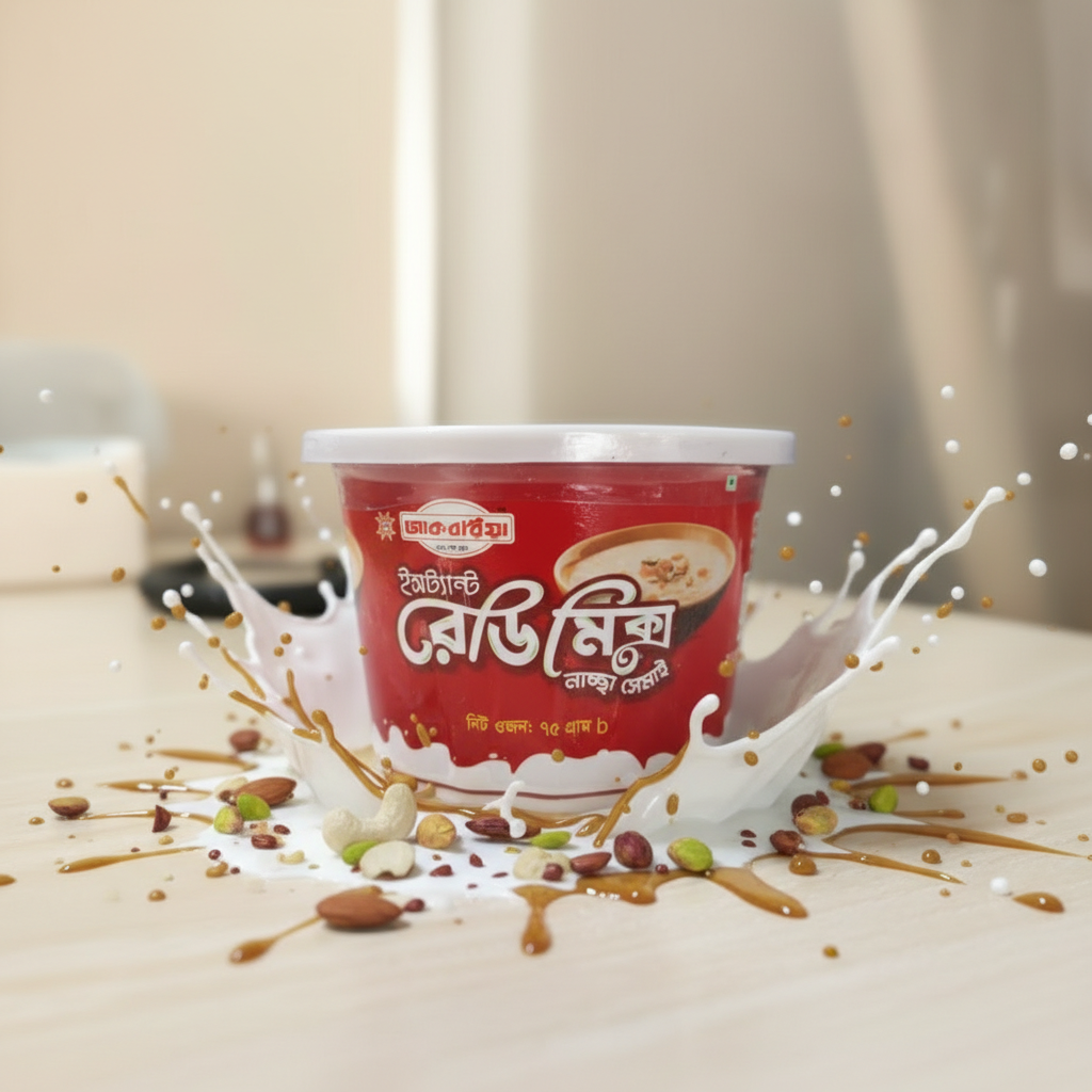 Akboria Instant Ready Mix Laccha Shemai | আকবরিয়া ইনস্ট্যান্ট রেডি মিক্স লাচ্ছা সেমাই ৭৫ গ্রাম ( 4 Cup Combo )