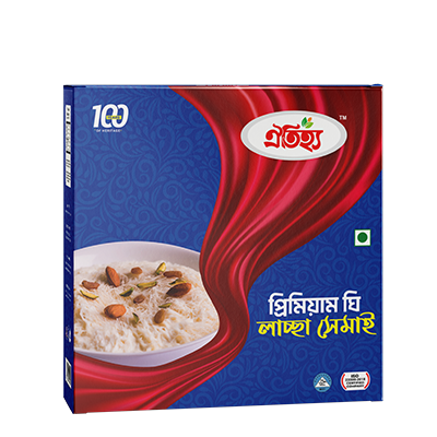 Oitijjo Premium Ghee Laccha Shemai 170 gm Box - ঐতিহ্য প্রিমিয়াম ঘি লাচ্ছা সেমাই ১৭০ গ্রাম বক্স ( 2 Pis Combo)